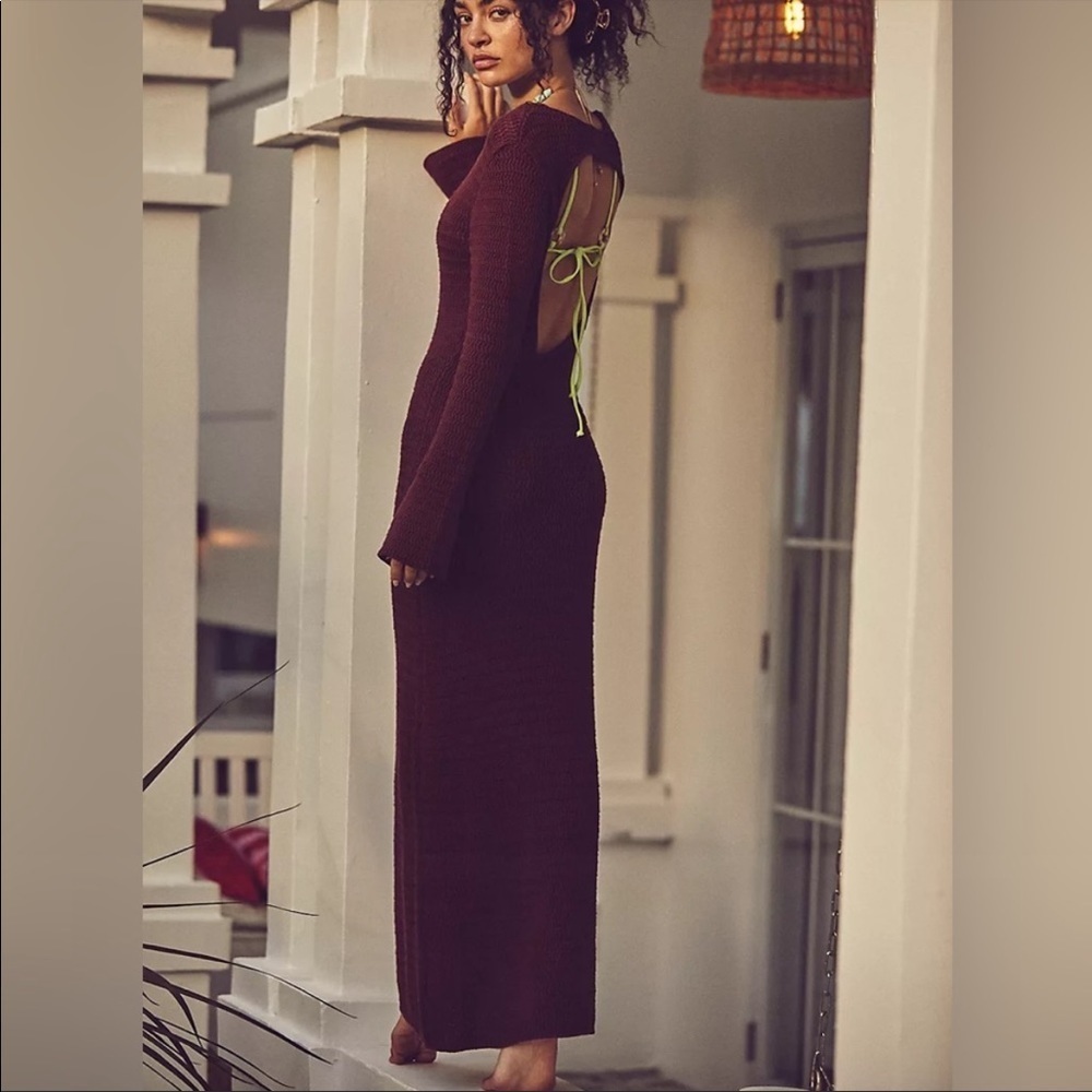 Free People Beach Colbie Sweater Maxi Dress